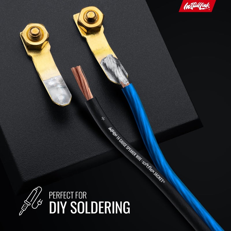 Install Link 14 AWG Gauge Speaker Wire Cable (250 Feet) Stereo, Car or Home Theater (CCA) - Image 5